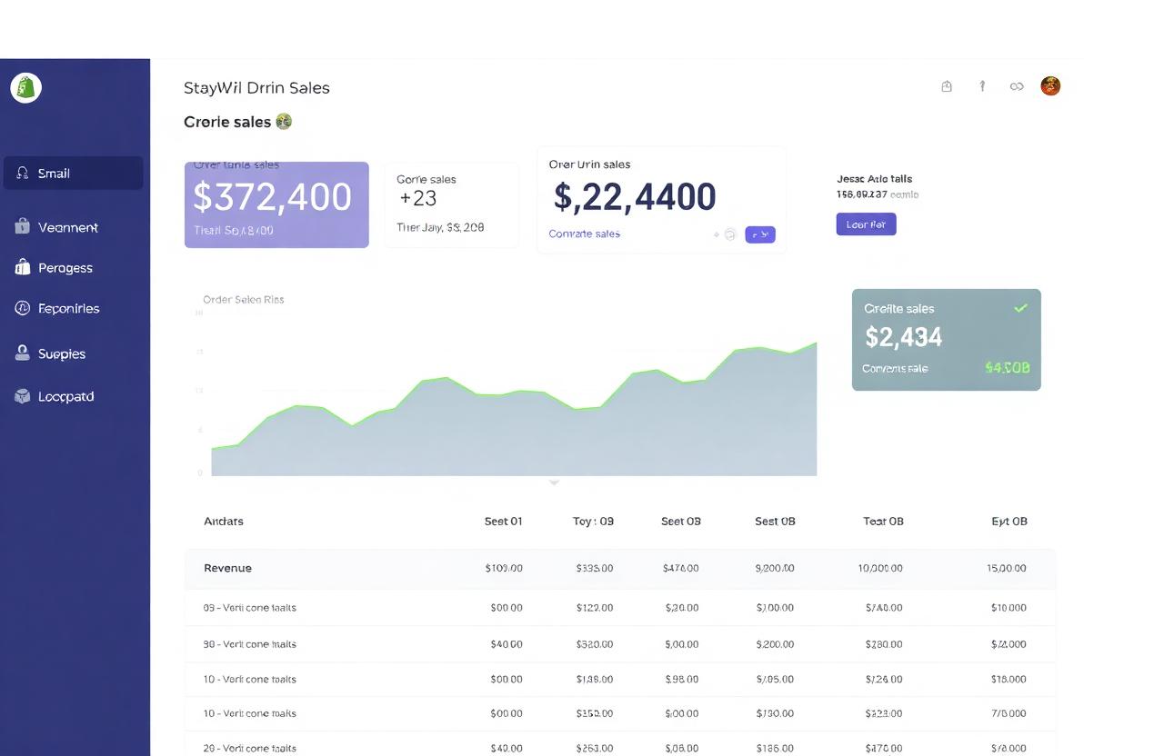 Skincare brand · Shopify revenue